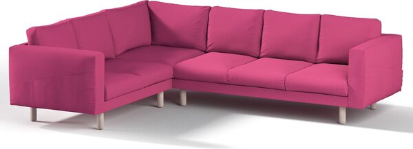 Potah na pohovku IKEA Norsborg rohová 5-místná barva růžová látka pletený vzor