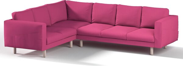 Potah na pohovku IKEA Norsborg rohová 5-místná barva růžová látka pletený vzor