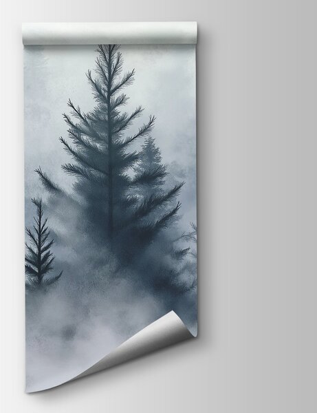 Fototapeta Skupina stromů v mlze, Přírodní fototapety, Populární fototapety, w02152 - Tapeko.co.cz