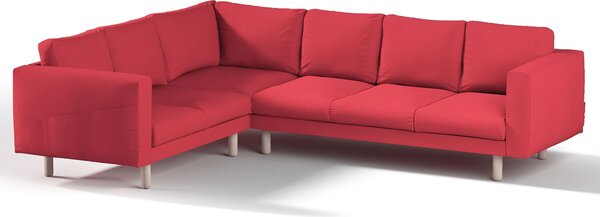 Potah na pohovku IKEA Norsborg rohová 5-místná barva červená látka pletený vzor