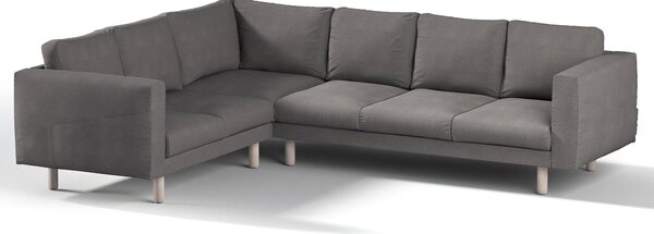 Potah na pohovku IKEA Norsborg rohová 5-místná barva šedá látka pletený vzor