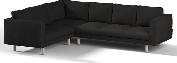 Potah na pohovku IKEA Norsborg rohová 5-místná barva černá látka pletený vzor