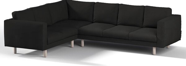 Potah na pohovku IKEA Norsborg rohová 5-místná barva černá látka pletený vzor
