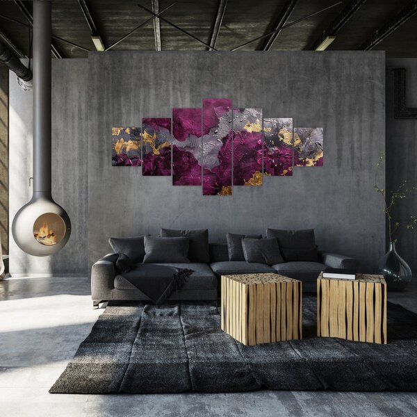 Obraz - Texturovaní abstrakce (210x100 cm)