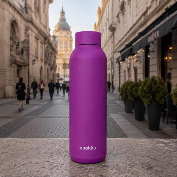 Nerezová termoláhev Solid, 850ml, Quokka, fialová