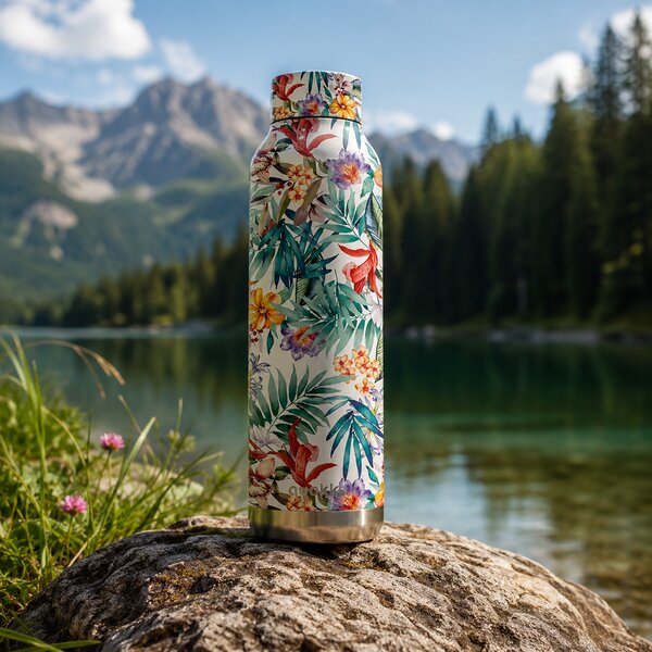 Nerezová termoláhev Solid, 630ml, Quokka, orchid garden