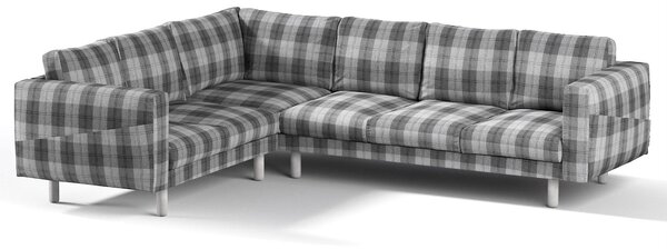 Potah na pohovku IKEA Norsborg rohová 5-místná barva šedá látka pletený vzor, vzorované
