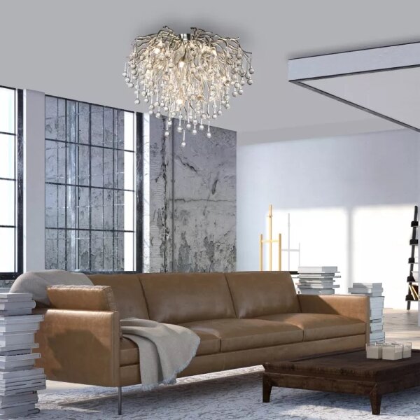 Paul Neuhaus 8091-55 - Přisazený lustr ICICLE 9xG9/40W/230V pr. 50 cm chrom