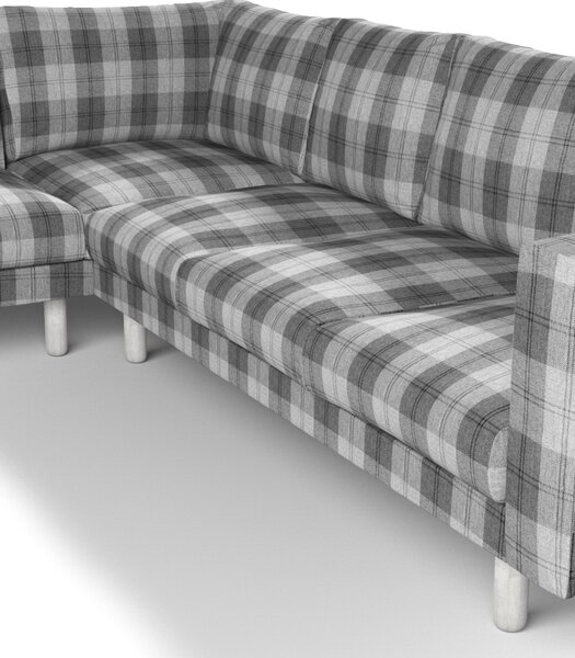 Potah na pohovku IKEA Norsborg rohová 5-místná barva šedá látka pletený vzor, vzorované