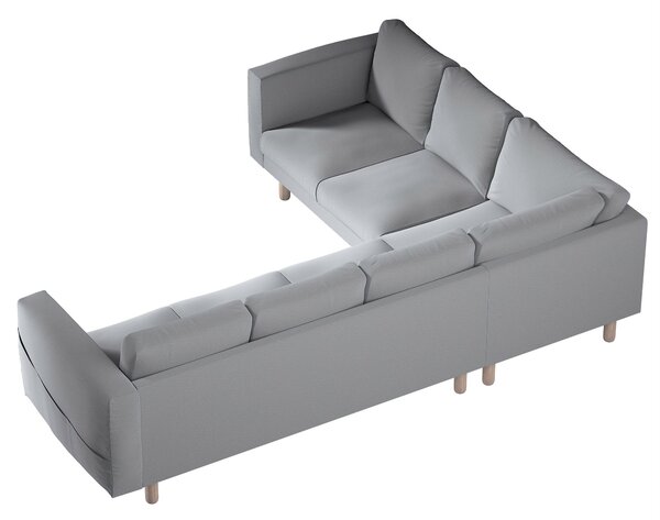 Potah na pohovku IKEA Norsborg rohová 5-místná barva šedá látka sametová