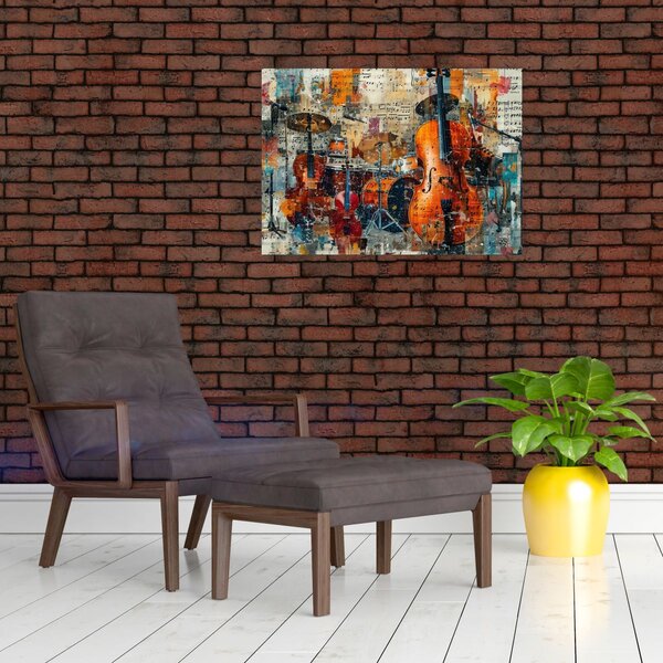 Obraz - Hudební nástroje (70x50 cm)