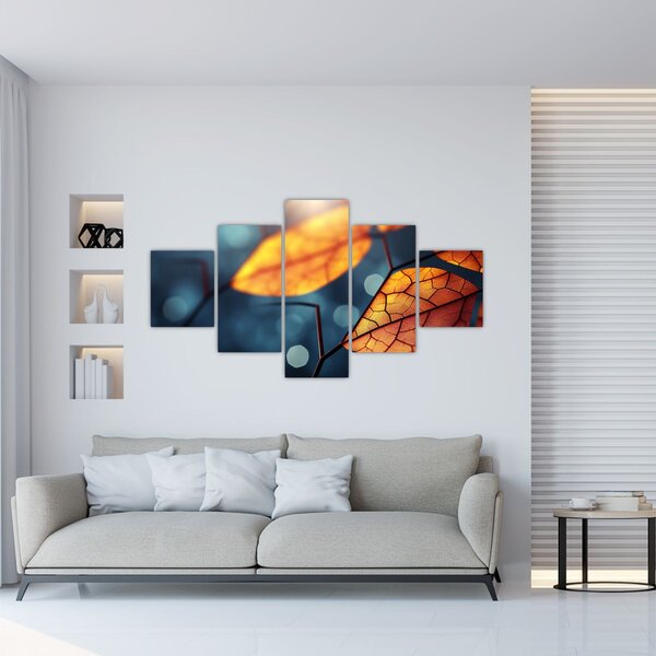 Obraz - Textura listů (125x70 cm)