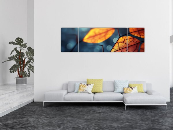 Obraz - Textura listů (170x50 cm)