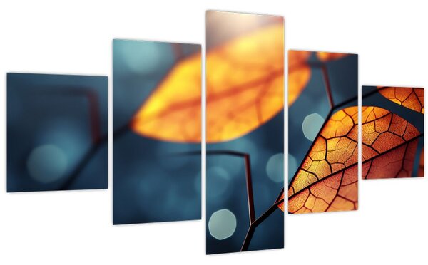 Obraz - Textura listů (125x70 cm)