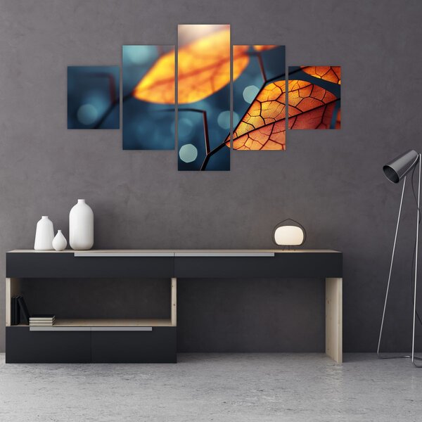Obraz - Textura listů (125x70 cm)