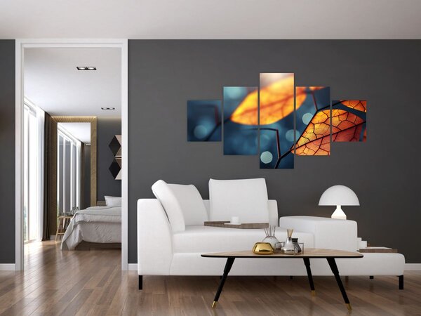 Obraz - Textura listů (125x70 cm)