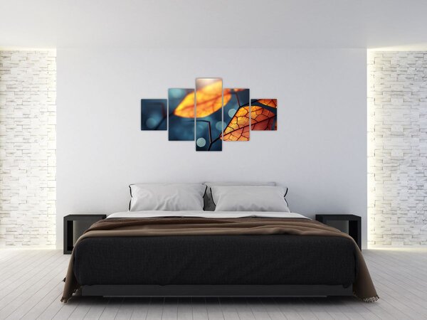 Obraz - Textura listů (125x70 cm)