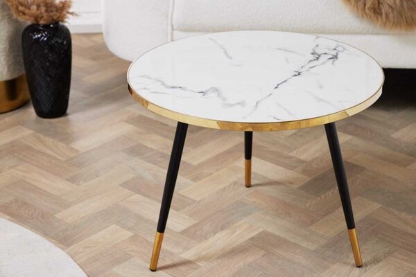 Invicta Konferenční stolek Paris 60cm bílý, černý