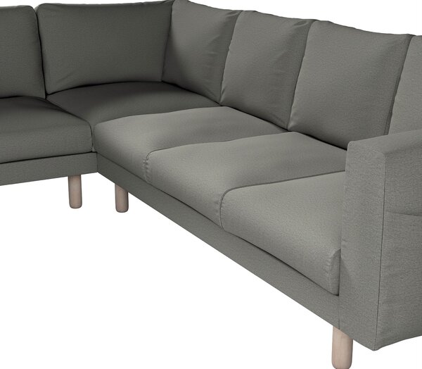 Potah na pohovku IKEA Norsborg rohová 5-místná barva šedá látka pletený vzor