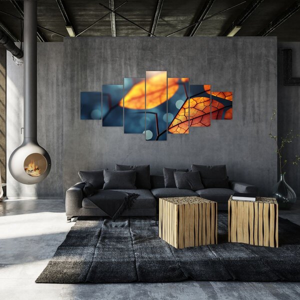 Obraz - Textura listů (210x100 cm)