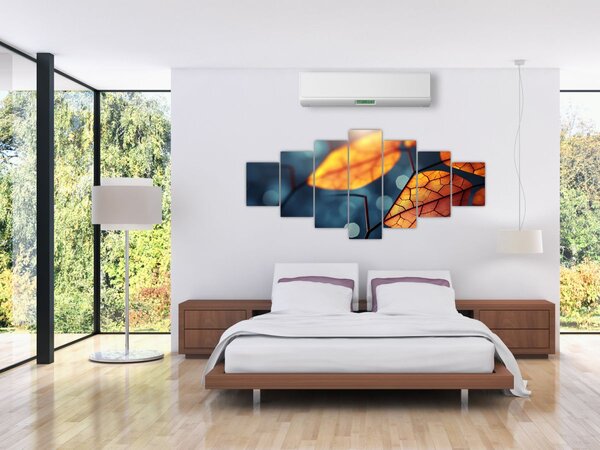 Obraz - Textura listů (210x100 cm)