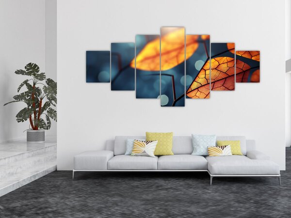 Obraz - Textura listů (210x100 cm)