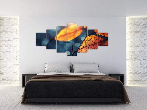Obraz - Textura listů (210x100 cm)