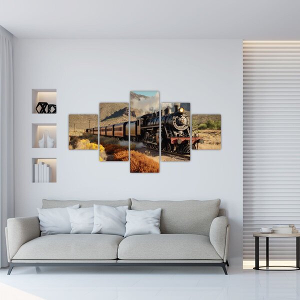 Obraz - Parní lokomotiva (125x70 cm)