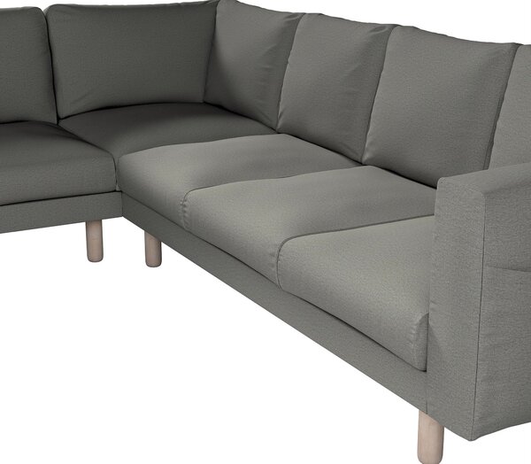 Potah na pohovku IKEA Norsborg rohová 5-místná barva šedá látka pletený vzor