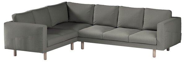 Potah na pohovku IKEA Norsborg rohová 5-místná barva šedá látka pletený vzor
