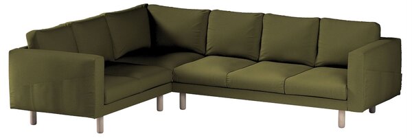 Potah na pohovku IKEA Norsborg rohová 5-místná barva zelená látka pletený vzor