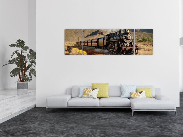 Obraz - Parní lokomotiva (170x50 cm)