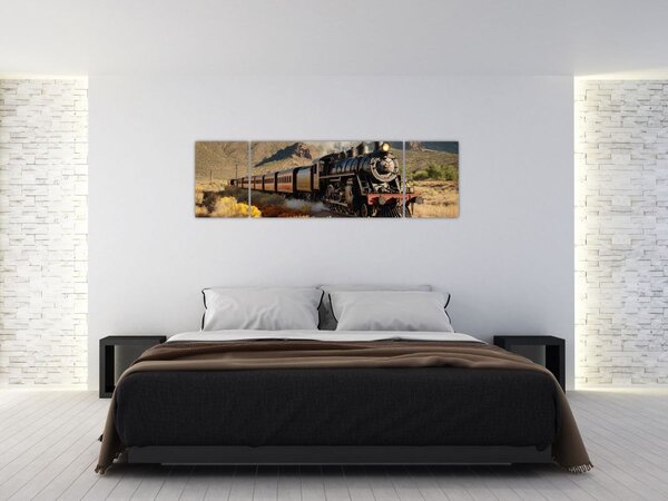 Obraz - Parní lokomotiva (170x50 cm)