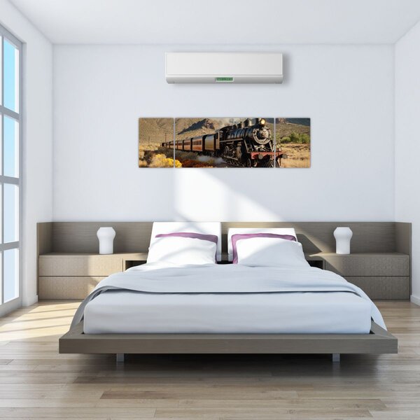 Obraz - Parní lokomotiva (170x50 cm)
