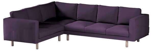 Potah na pohovku IKEA Norsborg rohová 5-místná barva fialová látka pletený vzor