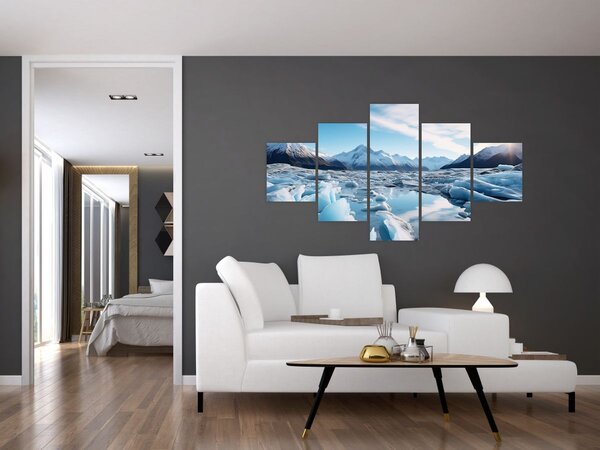 Obraz - Ledovcové útvary (125x70 cm)