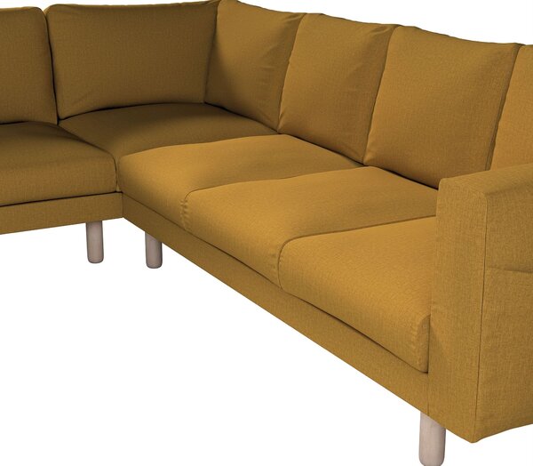 Potah na pohovku IKEA Norsborg rohová 5-místná barva žlutá látka pletený vzor