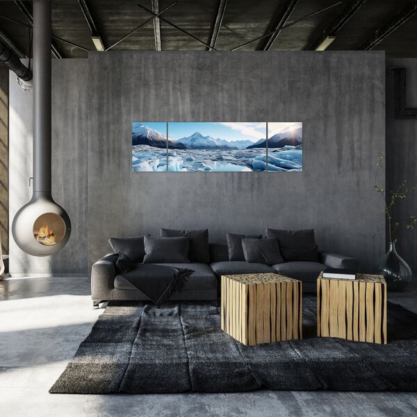 Obraz - Ledovcové útvary (170x50 cm)