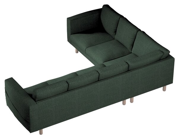 Potah na pohovku IKEA Norsborg rohová 5-místná barva zelená látka pletený vzor