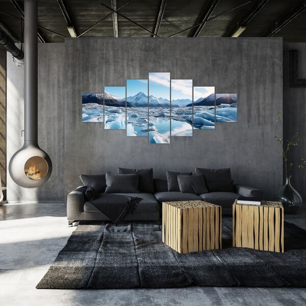 Obraz - Ledovcové útvary (210x100 cm)