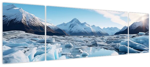 Obraz - Ledovcové útvary (170x50 cm)