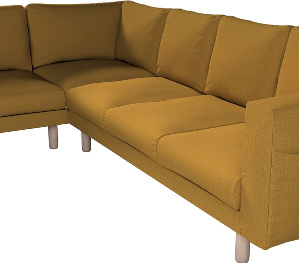 Potah na pohovku IKEA Norsborg rohová 5-místná barva žlutá látka pletený vzor