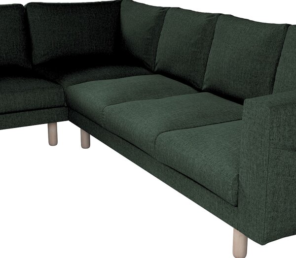 Potah na pohovku IKEA Norsborg rohová 5-místná barva zelená látka pletený vzor