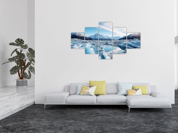 Obraz - Ledovcové útvary (125x70 cm)