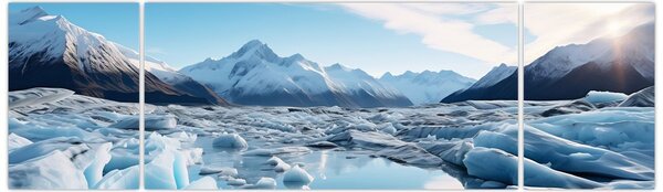 Obraz - Ledovcové útvary (170x50 cm)