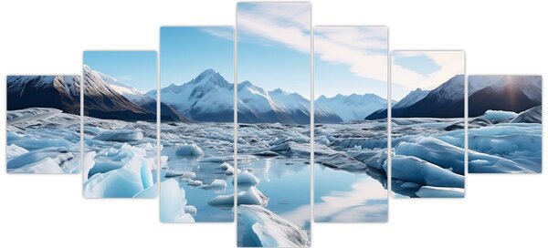Obraz - Ledovcové útvary (210x100 cm)