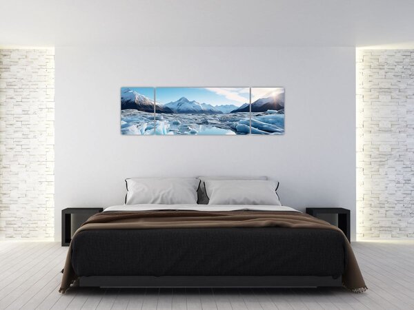 Obraz - Ledovcové útvary (170x50 cm)