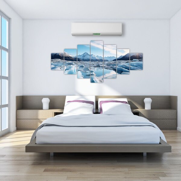 Obraz - Ledovcové útvary (210x100 cm)