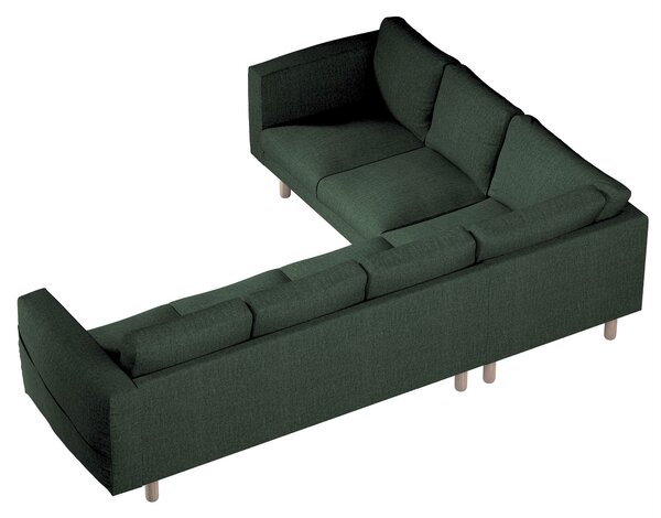 Potah na pohovku IKEA Norsborg rohová 5-místná barva zelená látka pletený vzor