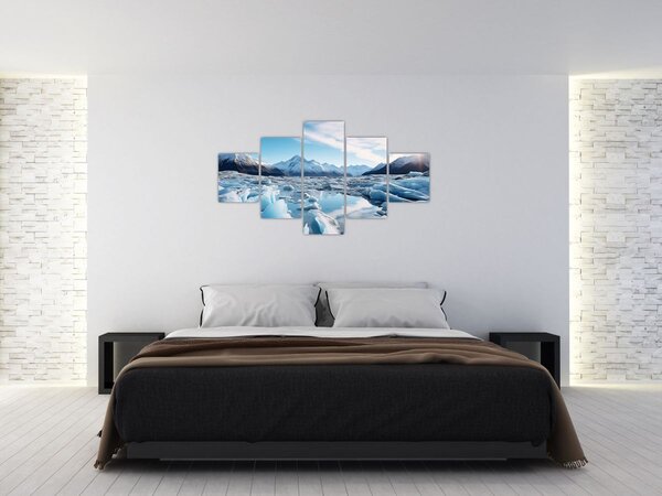 Obraz - Ledovcové útvary (125x70 cm)